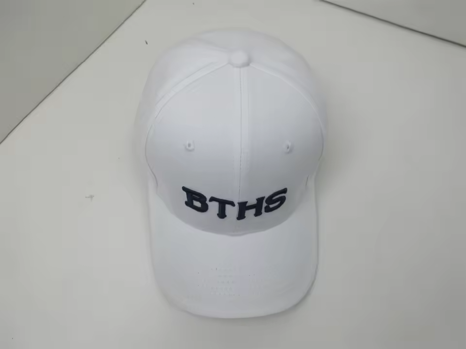 Homecoming Item: Embroidered BTHS Baseball Hat - White with navy stitching