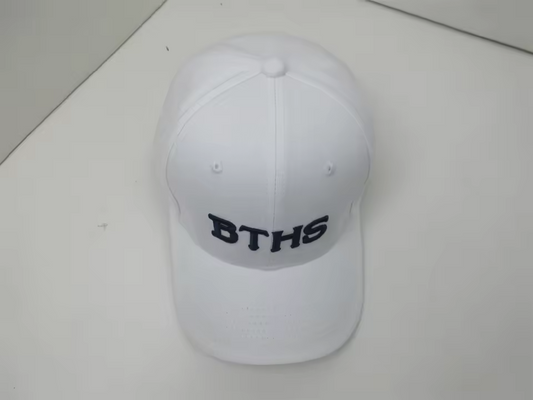 Homecoming Item: Embroidered BTHS Baseball Hat - White with navy stitching