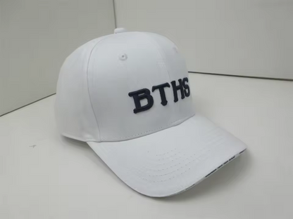 Homecoming Item: Embroidered BTHS Baseball Hat - White with navy stitching