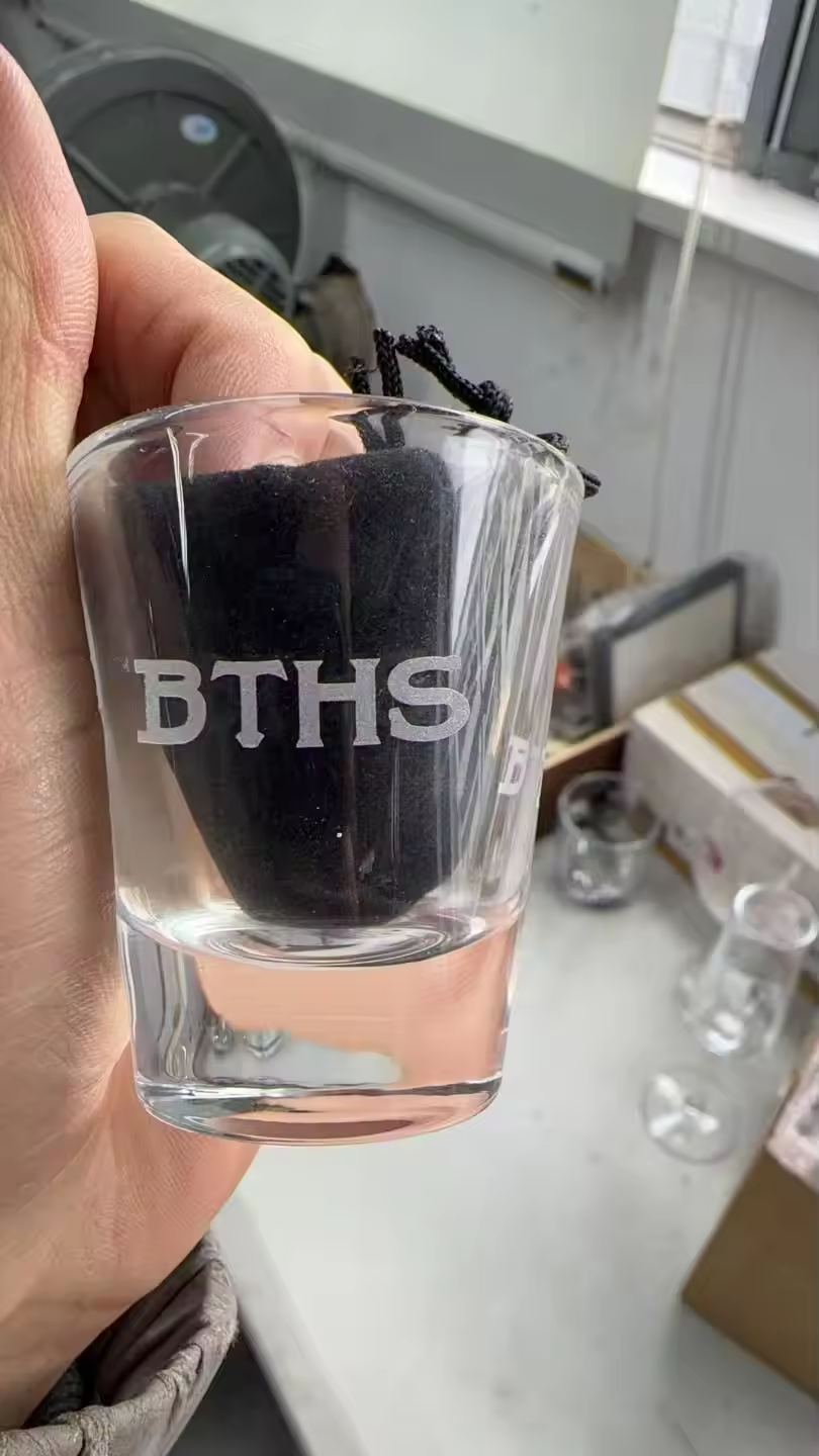 Homecoming Item: Set of 4 BTHS Etched Shot glasses