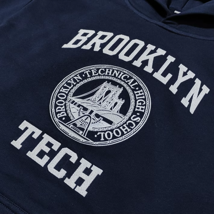 Homecoming Item: Embroidered Classic Tech Logo with Brooklyn Tech Hoodie