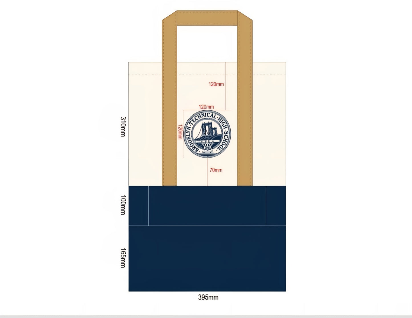 Homecoming Item: Large Embroidered Canvas Tote Bag - Available in 2 colors