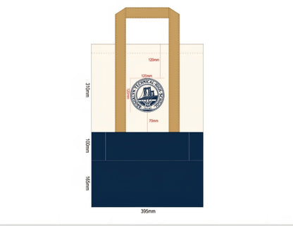 Homecoming Item: Large Embroidered Canvas Tote Bag - Available in 2 colors