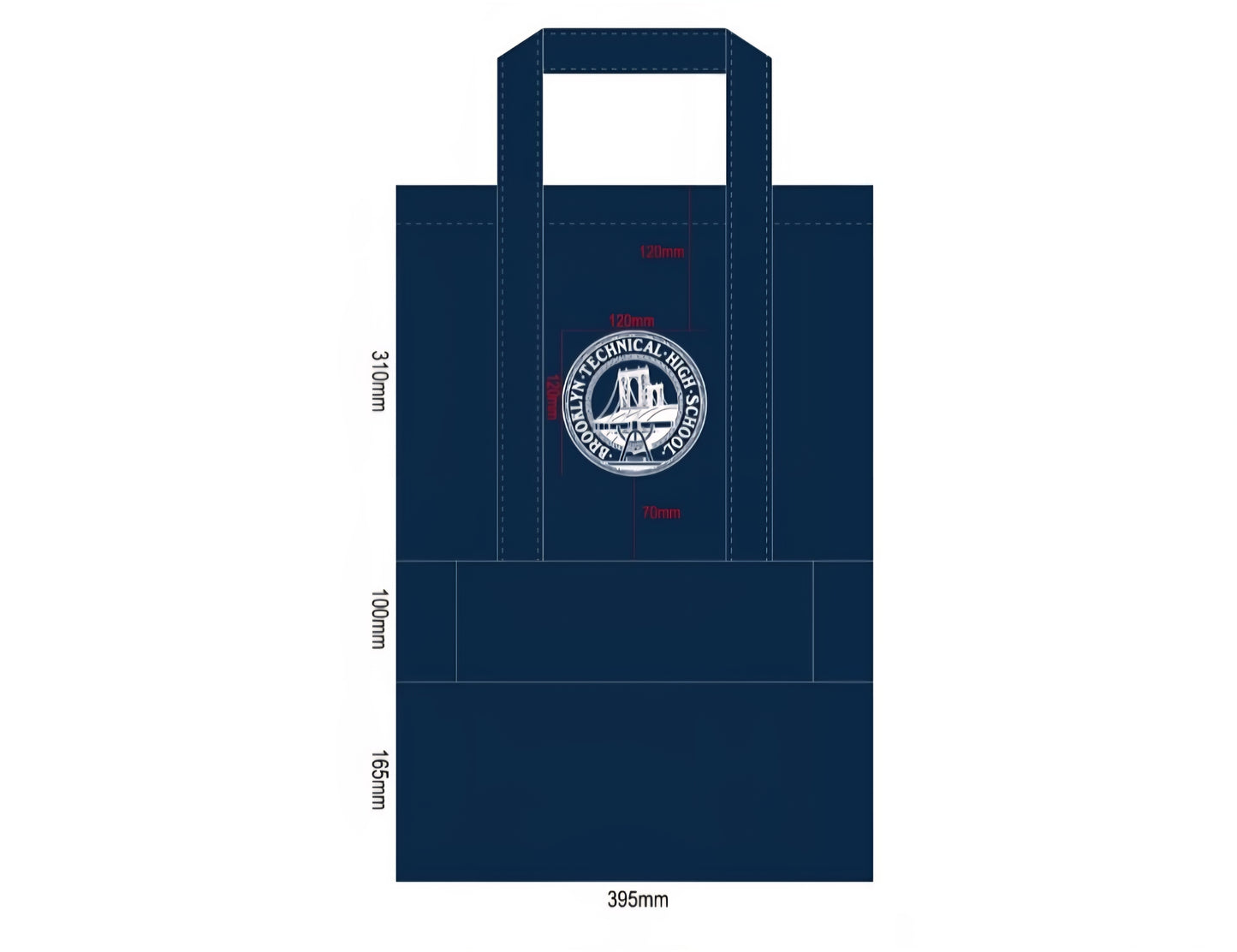 Homecoming Item: Large Embroidered Canvas Tote Bag - Available in 2 colors