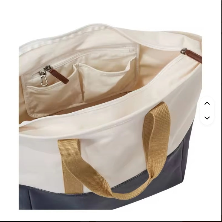 Homecoming Item: Large Embroidered Canvas Tote Bag - Available in 2 colors