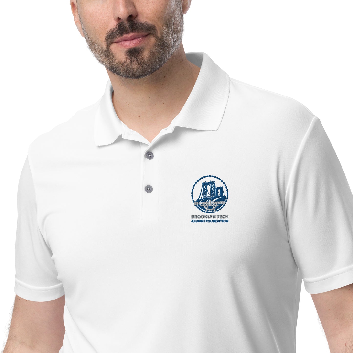 Embroidered Adidas Performance Polo Shirt - Alumni Foundation Logo