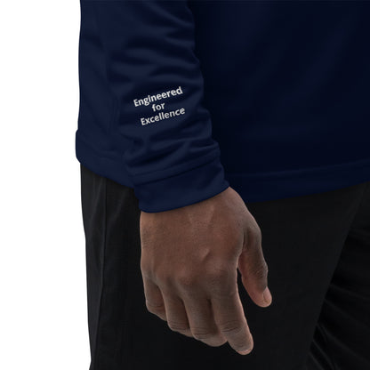 Embroidered Quarter Zip Pullover - Stacked Logo - Adidas