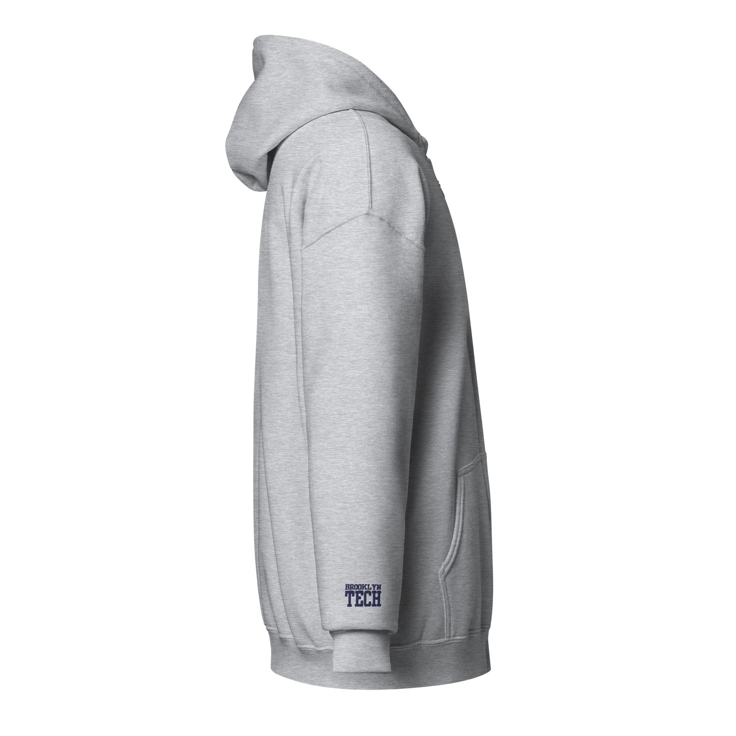 Embroidered - Brooklyn Tech Alumni unisex heavy blend zip hoodie - navy blue logos