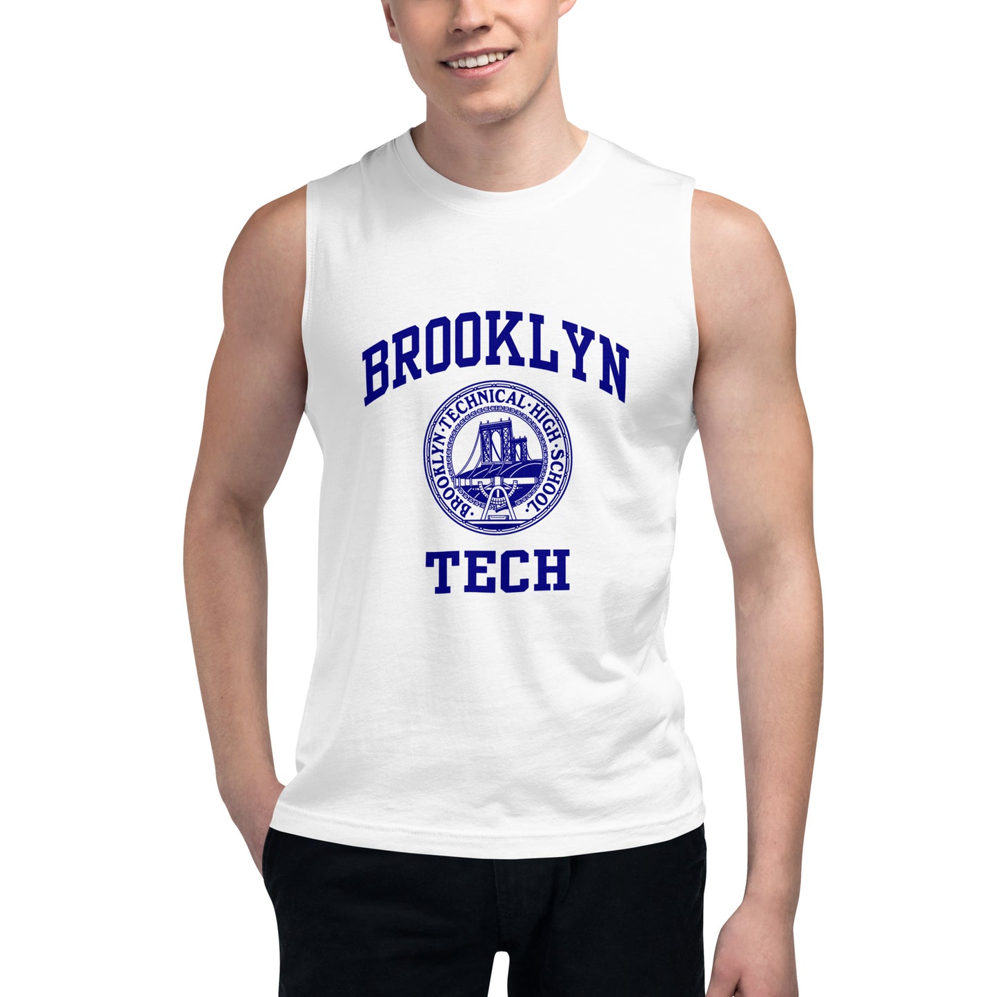 Brooklyn Tech Classic Logo - Muscle Shirt