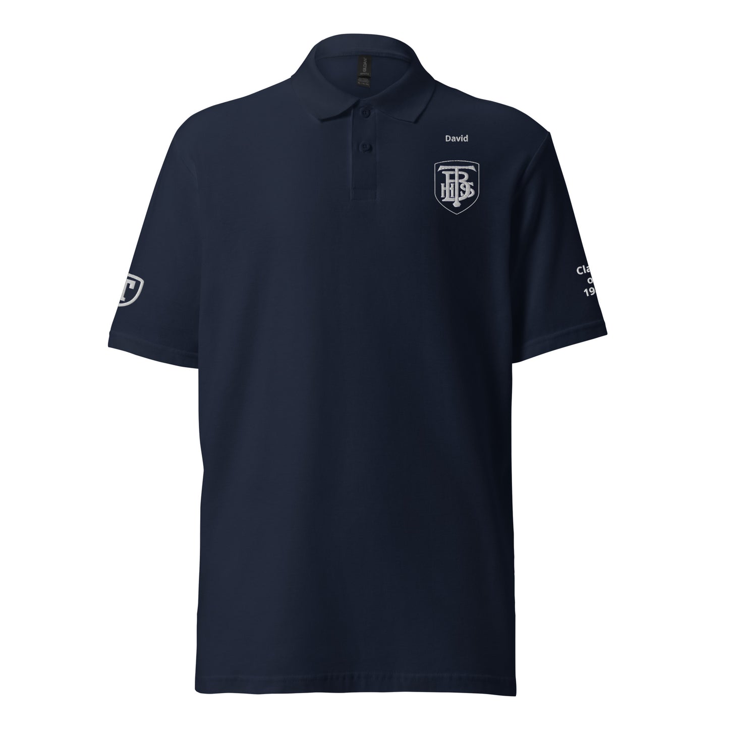 Embroidered Men's Pique Polo Shirt