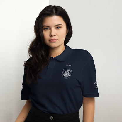 Embroidered Men's Pique Polo Shirt