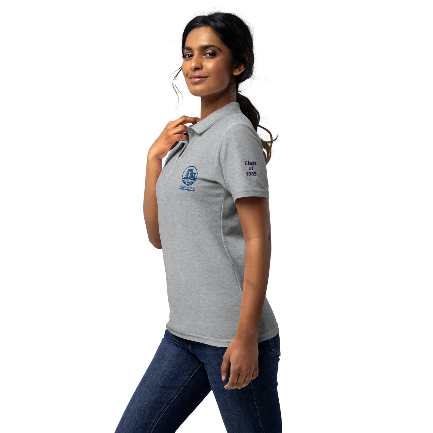 Embroidered Women’s Pique Polo Shirt