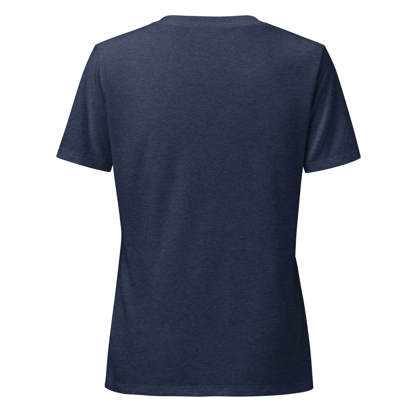 TECH in Classic Font - Ladies relaxed v-neck t-shirt - Navy